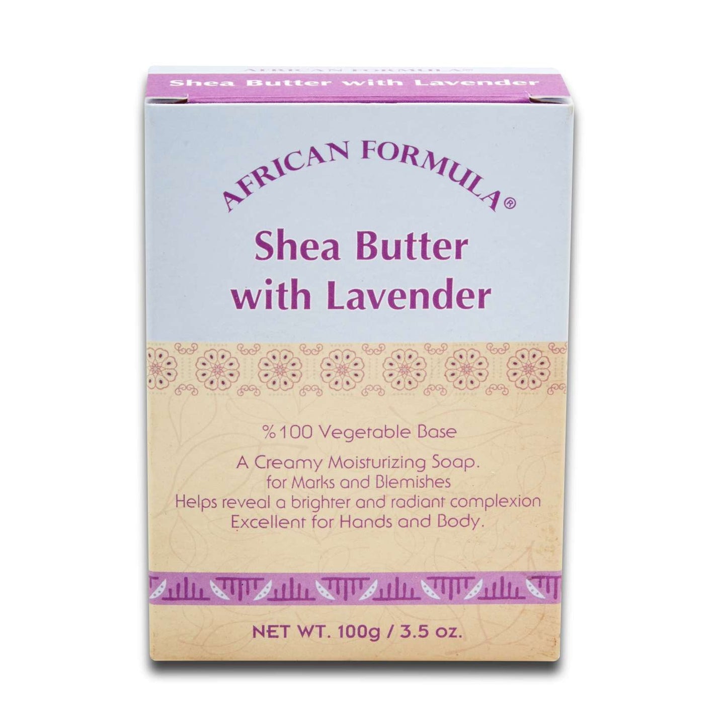 African Formula Shea Butter With Lavander Soap 3.5 Oz