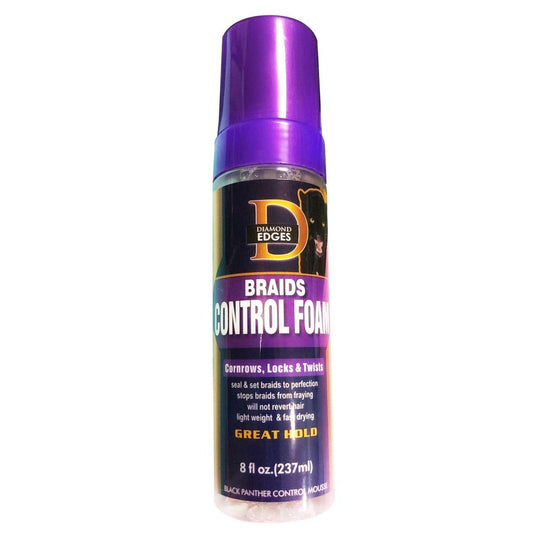 Black Panthers Braid Control Foam 6 Oz