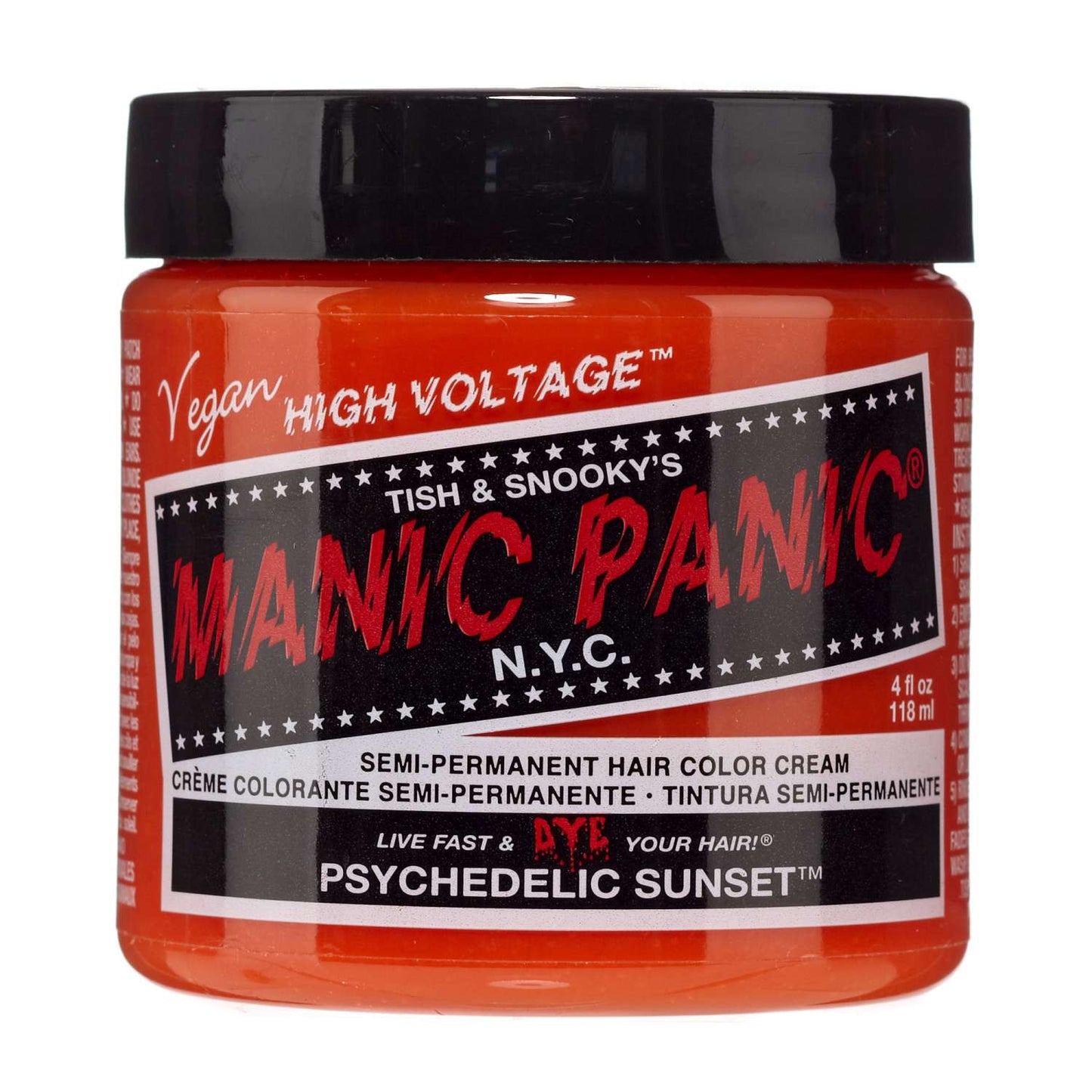 Manic Panic Semi Permanent Cream Hair Color - Psychedelic Sun 4 Oz