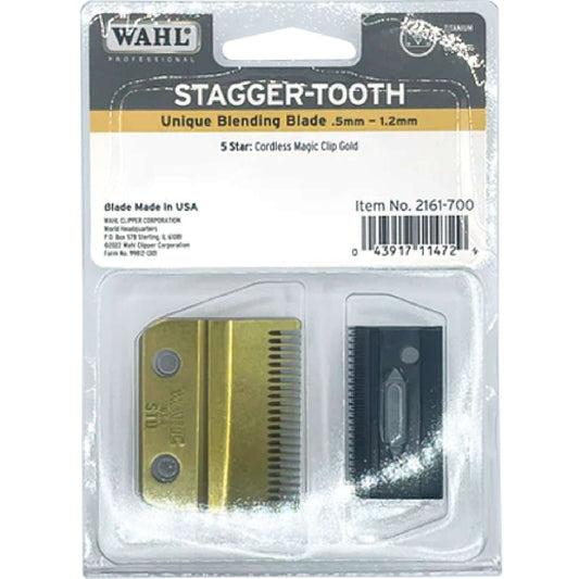Wahl Blade 5 Star Cordless Magic Clip Li Gold Stagger Tooth Unique Blending Blade
