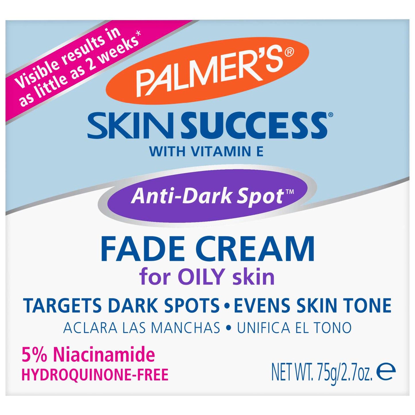 Palmers Skin Care Success Fade Cream Oily Skin Care