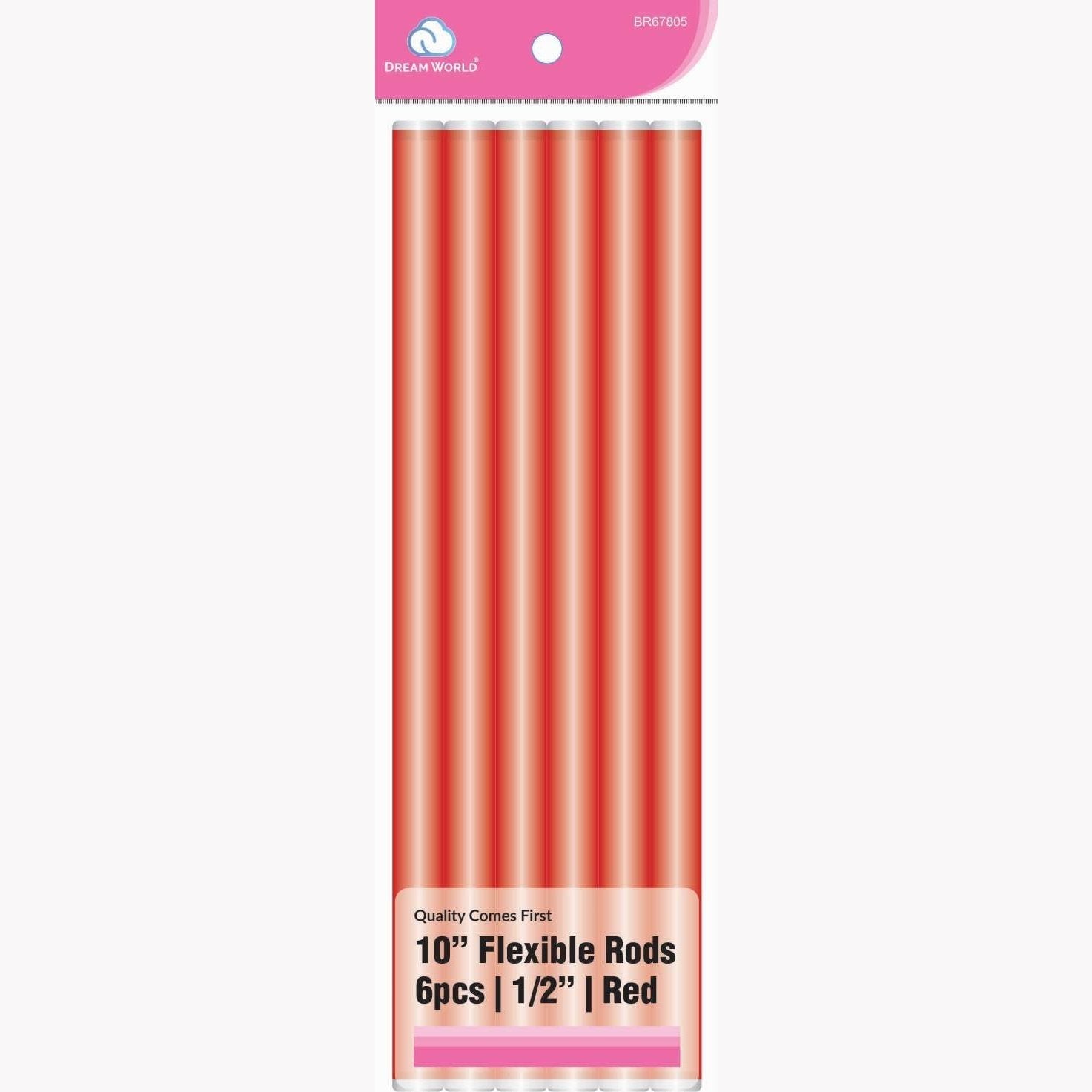 Brittny Rod Flex 10 Red 6Ct - 0.5