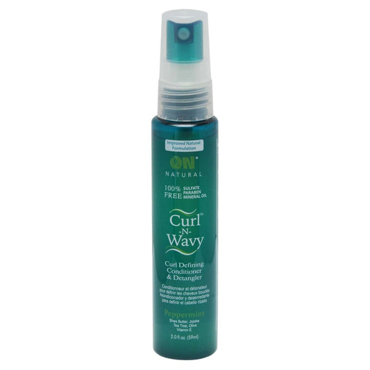 On Natural Curl-N-Wavy Peppermint Detangler